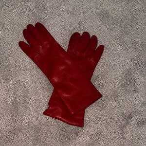 Red Leather Gloves